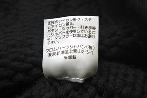 CHROME HEARTS クロムハーツ ビーニー ニットキャップ フレアボタン フレアパッチ カシミヤ ブラック 美品 中古 67602