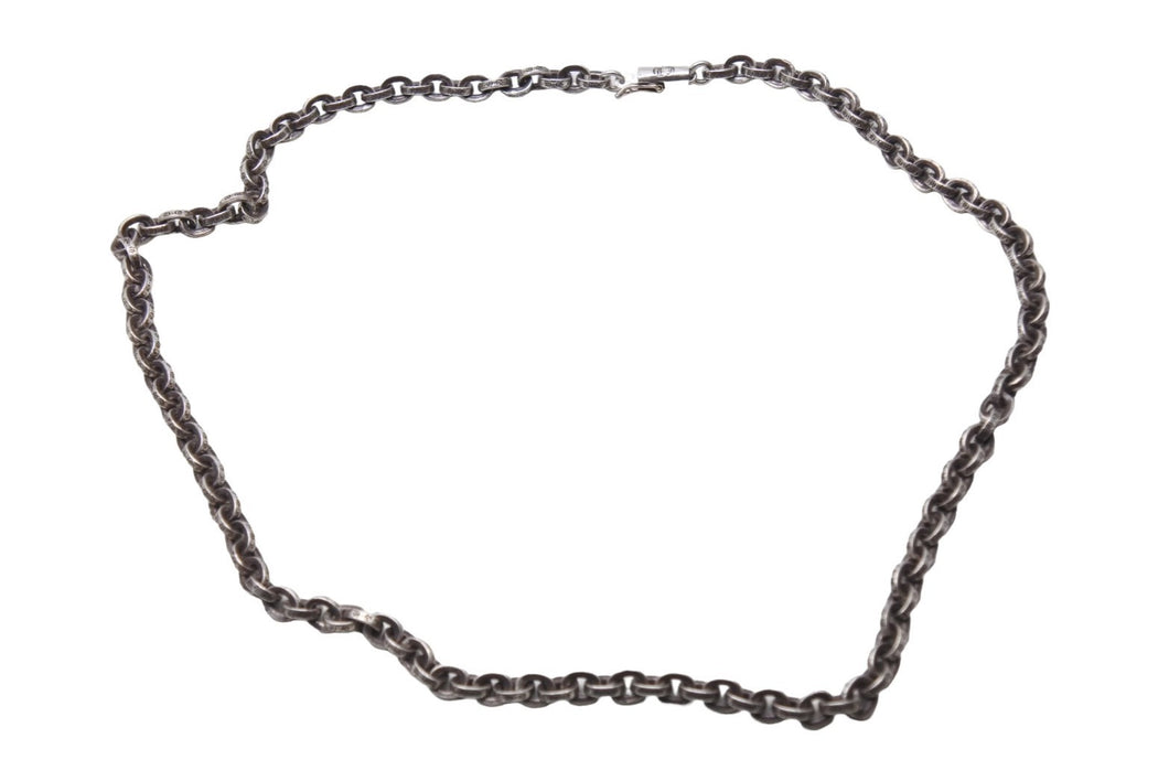 CHROME HEARTS クロムハーツ PAPER CHAIN NECKLACE 18インチ シルバー ペーパーチェーン ネックレス 32.3g 美品 中古 67604