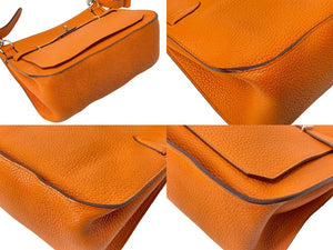 HERMES エルメス ショルダーバッグ ジプシエール28 □Q シルバー金具 トリヨンクレマンス フー 美品 中古 67611