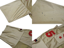 Load image into Gallery viewer, FUBU フブ ゲームシャツ フットボールシャツ ヴィンテージ グラデーション 05 ポリエステル ゴールド レッド XL 良品 中古 67617
