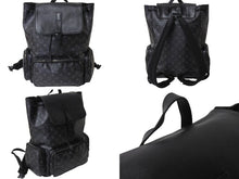 Load image into Gallery viewer, LOUIS VUITTON ルイ ヴィトン トリオ バックパック モノグラム エクリプス キャンバス カーフ M45538 ブラック 美品 中古 67628