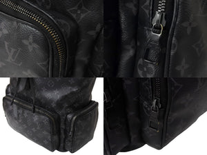 LOUIS VUITTON ルイ ヴィトン トリオ バックパック モノグラム エクリプス キャンバス カーフ M45538 ブラック 美品 中古 67628