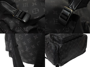 LOUIS VUITTON ルイ ヴィトン トリオ バックパック モノグラム エクリプス キャンバス カーフ M45538 ブラック 美品 中古 67628