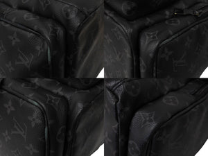 LOUIS VUITTON ルイ ヴィトン トリオ バックパック モノグラム エクリプス キャンバス カーフ M45538 ブラック 美品 中古 67628