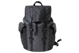 極美品 LouisVuitton ルイヴィトン クリストファー PM バックパック リュック M46331 モノグラムエクリプスリバースキャンバス 中古 67630