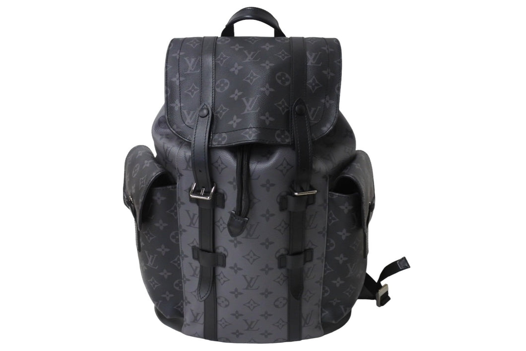 極美品 LouisVuitton ルイヴィトン クリストファー PM バックパック リュック M46331 モノグラムエクリプスリバースキャンバス 中古 67630