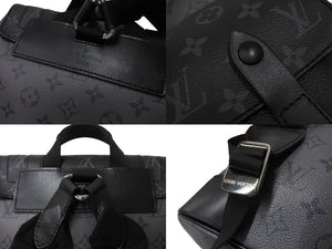 極美品 LouisVuitton ルイヴィトン クリストファー PM バックパック リュック M46331 モノグラムエクリプスリバースキャンバス 中古 67630