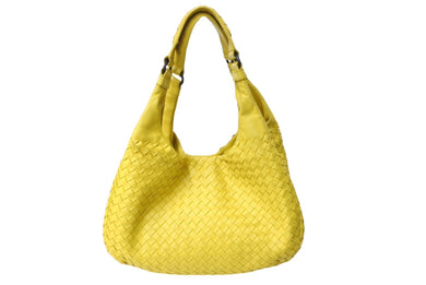 BOTTEGA VENETA ボッテガヴェネタ イントレチャート ワンショルダーバッグ イタリア製 ラムスキン イエロー 良品 中古 67635