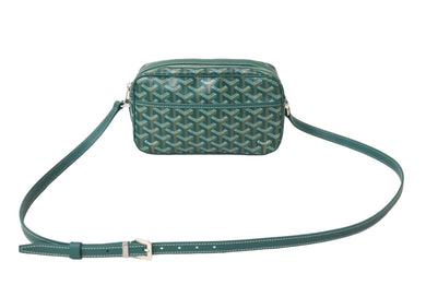 新品未使用 GOYARD ゴヤール カップヴェールPM ショルダーバッグ グリーン シルバー金具 ゴヤールディンキャンバス 中古 67636
