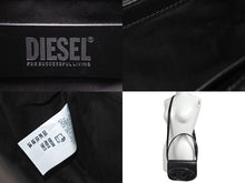 Load image into Gallery viewer, DIESEL ディーゼル ショルダーバッグ 1dr レザークロスボディバッグ X08396PR818 ブラック シルバー金具 美品 中古 67637