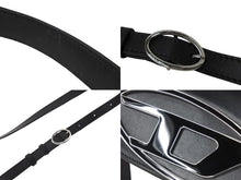 Load image into Gallery viewer, DIESEL ディーゼル ショルダーバッグ 1dr レザークロスボディバッグ X08396PR818 ブラック シルバー金具 美品 中古 67637