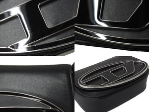 DIESEL ディーゼル ショルダーバッグ 1dr レザークロスボディバッグ X08396PR818 ブラック シルバー金具 美品 中古 67637
