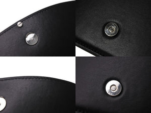 DIESEL ディーゼル ショルダーバッグ 1dr レザークロスボディバッグ X08396PR818 ブラック シルバー金具 美品 中古 67637