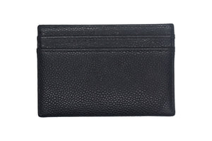 CHANEL シャネル カードケース 15番台 48655 タイムレスクラシックライン ココマーク キャビアスキン ブラック 美品 中古 67648