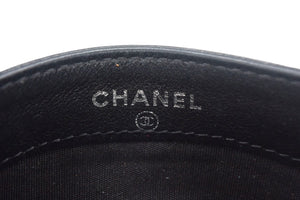 CHANEL シャネル カードケース 15番台 48655 タイムレスクラシックライン ココマーク キャビアスキン ブラック 美品 中古 67648
