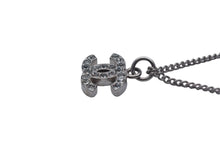 Load image into Gallery viewer, 極美品 CHANEL シャネル ネックレス ココマーク シルバー メタル ラインストーン B10V刻印 重量5.8g 全長42.5cm 中古 67651