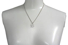 Load image into Gallery viewer, 極美品 CHANEL シャネル ネックレス ココマーク シルバー メタル ラインストーン B10V刻印 重量5.8g 全長42.5cm 中古 67651