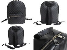 Load image into Gallery viewer, LOUIS VUITTON ルイヴィトン ダミエグラフィット ジョッシュ リュック デイパック N41473 シルバー金具 ブラック 美品 中古 4c067686