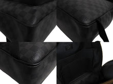 Load image into Gallery viewer, LOUIS VUITTON ルイヴィトン ダミエグラフィット ジョッシュ リュック デイパック N41473 シルバー金具 ブラック 美品 中古 4c067686