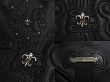 Load image into Gallery viewer, CHROME HEARTS クロムハーツ BSフレア リュック デイパック ラガープリント スクロールロゴ ブラック シルバー925 美品 中古 67706