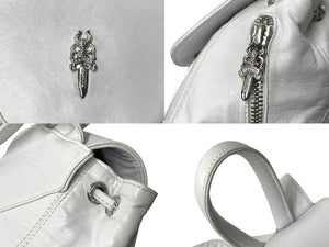 ChromeHearts クロムハーツ IGGY MINI イギー ミニ ダガー付き バックパック レザー シルバー925 ホワイト 美品 中古 4c067706