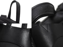 Load image into Gallery viewer, CHROME HEARTS クロムハーツ BSフレア リュック デイパック ラガープリント スクロールロゴ ブラック シルバー925 美品 中古 67706