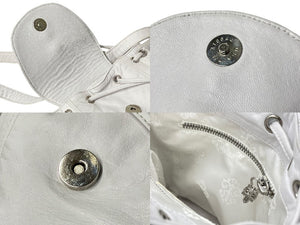 ChromeHearts クロムハーツ IGGY MINI イギー ミニ ダガー付き バックパック レザー シルバー925 ホワイト 美品 中古 4c067706