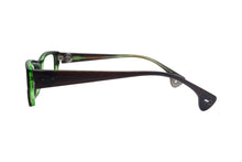 Load image into Gallery viewer, CHROME HEARTS SNEAKY PETE クロムハーツ メガネ フレーム無し サイズ53□16-145 プラスチック シルバー金具 ブラウン グリーン 美品 中古 67708