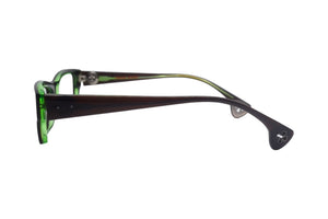 CHROME HEARTS SNEAKY PETE クロムハーツ メガネ フレーム無し サイズ53□16-145 プラスチック シルバー金具 ブラウン グリーン 美品 中古 67708