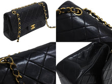 Load image into Gallery viewer, CHANEL シャネル マトラッセ 23 Wフラップ チェーン ショルダーバッグ ブラック 1番台 ラムスキン ココマーク ゴールド金具 美品 中古 67715