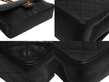 Load image into Gallery viewer, CHANEL シャネル マトラッセ 25 ショルダーバッグ ダブルフラップ 3番台 ラムスキン ブラック ゴールド 美品 中古 67716
