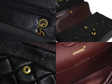 Load image into Gallery viewer, CHANEL シャネル マトラッセ 25 ショルダーバッグ ダブルフラップ 3番台 ラムスキン ブラック ゴールド 美品 中古 67716