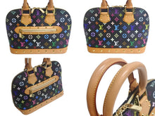 Load image into Gallery viewer, LOUIS VUITTON ルイヴィトン モノグラムマルチカラー アルマ ハンドバッグ M92646 ゴールド金具 ブラック 美品 中古 4c067720