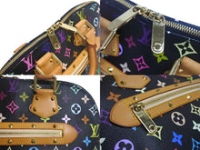 Load image into Gallery viewer, LOUIS VUITTON ルイヴィトン モノグラムマルチカラー アルマ ハンドバッグ M92646 ゴールド金具 ブラック 美品 中古 4c067720