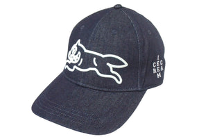 新品未使用 ICECREAM アイスクリーム BBC DENIM CAP RUNNING DOG デニム キャップ ICJP233H002 サイズM ブラック 中古 67726