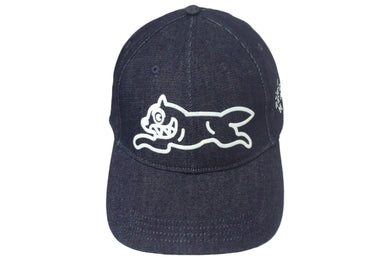新品未使用 ICECREAM アイスクリーム BBC DENIM CAP RUNNING DOG デニム キャップ ICJP233H002 サイズL ブルー 中古 67728