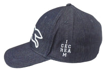 Load image into Gallery viewer, 新品未使用 ICECREAM アイスクリーム BBC DENIM CAP RUNNING DOG デニム キャップ ICJP233H002 サイズL ブルー 中古 67729