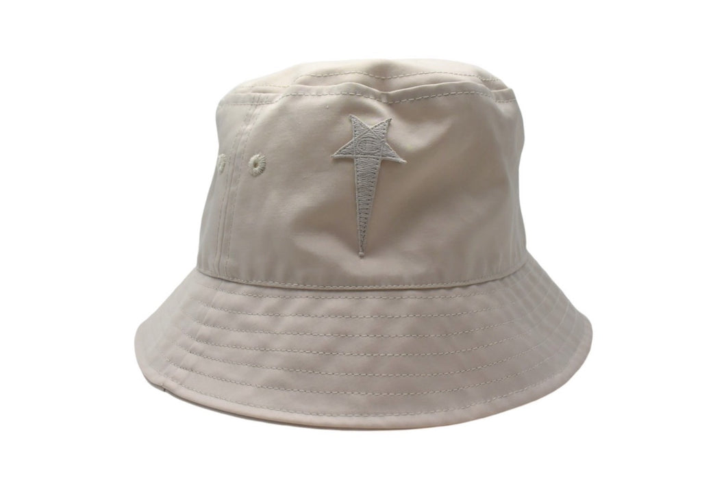 RICK OWENS リックオウエンス CHAMPION チャンピオン NYLON GILLIGAN BUCKET HAT バケットハット ベージュ M L CM01B5633-CHNY 美品 中古 4c067730 