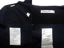 Load image into Gallery viewer, 極美品 Christian Dior クリスチャンディオール 半袖ワンピース 7E21632A1166 サイズ36 ネイビー ウール シルク 中古 4c067731