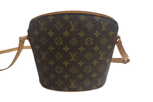 LOUIS VUITTON ルイヴィトン ドルーオ ショルダーバック M51290 モノグラム ブラウン ゴールド金具 美品 中古 4c067735