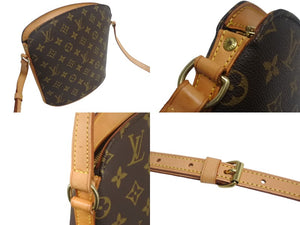LOUIS VUITTON ルイヴィトン ドルーオ ショルダーバック M51290 モノグラム ブラウン ゴールド金具 美品 中古 4c067735