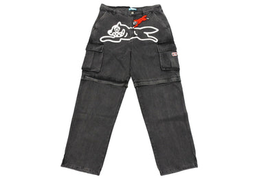 新品未使用 Billionaire Boys Club ICECREAM ビリオネアボーイズクラブ アイスクリーム デニムカーゴパンツ サイズL ブラック 中古 67738
