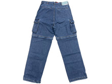 Load image into Gallery viewer, 新品未使用 BILLIONAIREBOYSCLUB ビリオネアボーイズクラブ ICECREAM アイスクリーム 2WAYWASHEDDENIM CARGOPANTS サイズM ブルー 67739