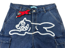 Load image into Gallery viewer, 新品未使用 Billionaire Boys Club ICECREAM ビリオネアボーイズクラブ アイスクリーム デニムカーゴパンツ サイズL ブルー 中古 67740
