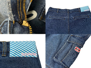 新品未使用 Billionaire Boys Club ICECREAM ビリオネアボーイズクラブ アイスクリーム デニムカーゴパンツ サイズL ブルー 中古 67740