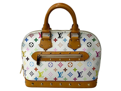 LOUIS VUITTON ルイヴィトン モノグラムマルチカラー アルマ ハンドバッグ 村上隆 ホワイト M92647 美品 中古 4c067764