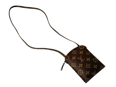Louis Vuitton ルイヴィトン モノグラム ポシェット セクレ ショルダーポーチ ショルダーバッグ ブラウン M45484 美品 中古 4c067771