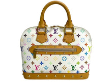 Load image into Gallery viewer, LOUIS VUITTON ルイヴィトン モノグラムマルチカラー アルマ ハンドバッグ 村上隆 ホワイト M92647 美品 中古 4c067772