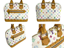 Load image into Gallery viewer, LOUIS VUITTON ルイヴィトン モノグラムマルチカラー アルマ ハンドバッグ 村上隆 ホワイト M92647 美品 中古 4c067772