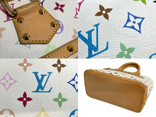 Load image into Gallery viewer, LOUIS VUITTON ルイヴィトン モノグラムマルチカラー アルマ ハンドバッグ 村上隆 ホワイト M92647 美品 中古 4c067772